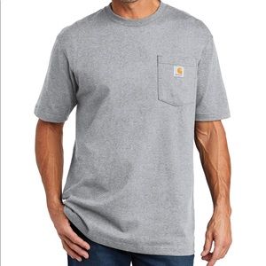 NWT Carhartt® Loose Fit Short-Sleeve Pocket T-Shirt, Heather Grey, Small